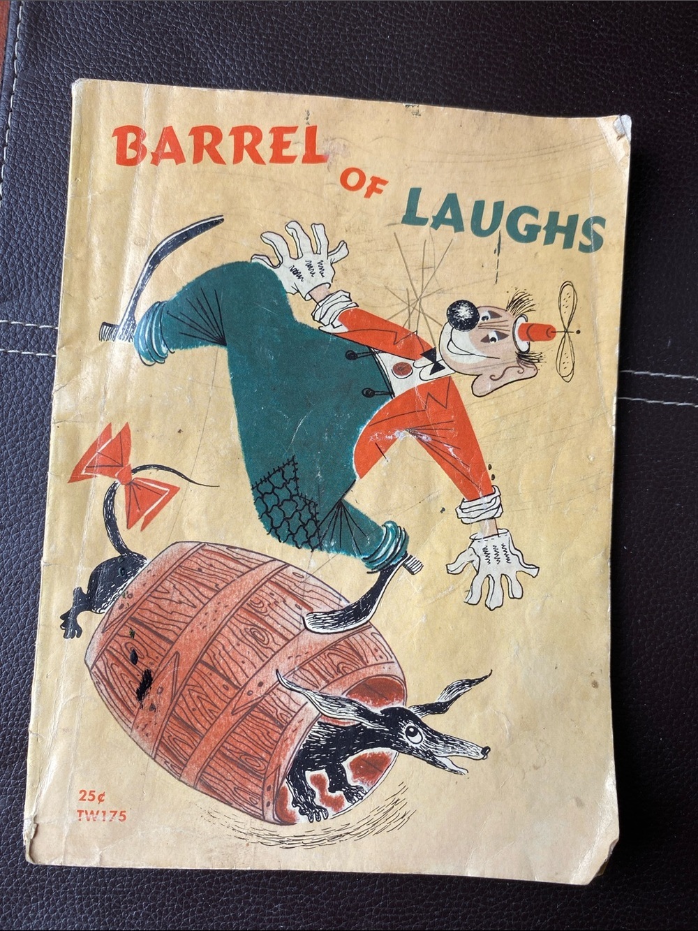 Vintage 1963 Barrel of Fun Barrel of Laughs Scholastic Tab Book Children’s Comic